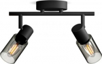 Ceiling/wall spotlight Palms, E14, 2x25W, IP20, black 929004105101 | 8720169299290
