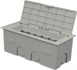 Wiring box halogen free into concrete, white, for assembling of modular devices, for max. 6 modules 45x22,5 mm KOPOBOX MINI B_HB | 8595568920065