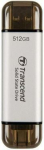 External SSD TRANSCEND ESD300 512GB USB-C Write speed 950 MBytes/sec Read speed 1500 MBytes/sec TS512GESD300S TS512GESD300S | 760557863922