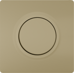 Cover plate for dimmer, with rotary knob, 68x68mm, malt gold, DELTA style 5TC8912-0MG | 4047624273348