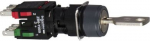 Black complete selector switch &Oslash;16 2-position stay put 1NO+1NC Ronis 200. range of product: Harmony XB6 - device short name: XB6 - mounting diameter: 16 mm - operating position: any position - shape of signaling unit head: round - type of keylock: Ro ...