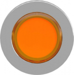 Head for illuminated push button, Harmony XB4, metal, orange flush mounted, 30mm, universal LED, unm ZB4FH053 | 3606489581633