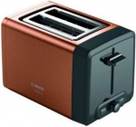 Bosch DesignLine Toaster TAT4P429 Power 970 W, Number of slots 2, Housing material Stainless Steel, Copper/Black TAT4P429 | 4242005188970