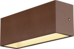 Outdoor wall light SITRA L WL UP/DOWN, LED, CCT, IP44, 3000/4000K, 24W, brown 1005157 | 4024163252539