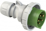 CEE Industrial plug 5x32A (3P+N+PE) 10h IP67 SHARK green/grey 0252-10 | 9003399223662
