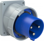 CEE-flanged plug angled 3x125A (2P+PE) 6h IP67 POWER TWIST blue 743-6 | 9003399068096