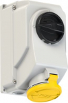 CEE socket 5x32A (3P+N+PE) 4h IP44/IP54   switched interlocked 7525-4