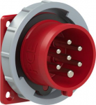 CEE-flanged plug 7x16A (6P+PE) 6h IP44/IP54 red 75x75mm 6172-6V | 9003399329234