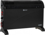 Convector heater with timer and turbo Fan, convection heater, 2000W, number of power levels 3, black MS 7741 BLACK | 5903887806442