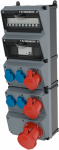 AMAXX Socket block with RCD type A, 1xCEE 63A 5P 400V, 1xCEE 32A 5P 400V, 1xCEE 16A 5P 400V, 4xSCHUKO 16A 230V, IP44 950041 | 4015394243632