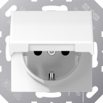 Socket outlet with lid, white AS500WW AS1520BFKLWW | 4011377076914