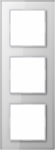 3-gang frame, white glass, A-Creation AC583GLWW | 4011377053496