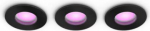Hue Xamento recessed luminaire, black, 3x4.2W White and color ambiance 929003812701 | 8720169320895