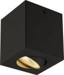 TRILEDO SQUARE CL surface-mounted downlight, matt black, LED, 6W, 38&deg;, 113940 | 4024163160278