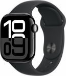 Apple Watch Series 10 | GPS (satellite) | Always-On Retina | Waterproof | Jet Black MWX73ET/A | 195949553646