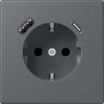 SCHUKO socket with USB charger LC32010 LC1520-15CA202 | 4011377285125