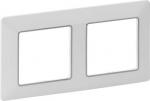 Plate Valena Life - 2 gang - white/chrome 754032 | 3414970454478