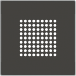 Color: Soft Black   Cover plate for buzzer/door bell / 2" speaker code: 8119, 8124.2 & 8129 2CLA852900A1501 | 8427238135991