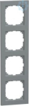 M-Pure Frame, 4-gang, aluminium, M- Pure MEG4040-3660 | 4042811181185