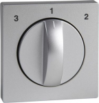 Central plate, Merten System M, for fan rotary switch, aluminium MTN437160 | 3606485095066