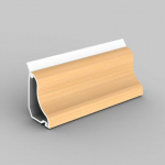 Floor trunking LP 35, wooden imitation - pink birch, 2 m, carton. Intended for mounting into the corner between floor and wall. Soft-edged edge for better adhesion to the substrate. Suitable for floating floors. LP 35_I1 | 8595057667877
