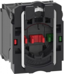 Single contact block with body/fixing collar 1NO+2NC screw clamp terminal. range of product: Harmony XB5 - product or component type: complete body/contact assembly - device short name: ZB5 - fixing collar material: plastic - contacts type and compos ...
