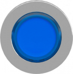 Head for illuminated push button, Harmony XB4, metal, blue flush mounted, 30mm, universal LED, for l ZB4FA68 | 3606489581176