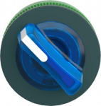 Head for illuminated selector switch, Harmony XB5, plastic, blue handle, universal LED, 2 positions, ZB5FK1263 | 3606481339522