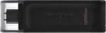USB flash DT70 USB-C 128GB, Black DT70/128GB | 740617305371