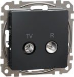 TV/R Socket 4db, Anthracite, Sedna SDD114471R | 3606481467331