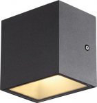 Outdoor wall light SITRA S WL SINGLE, LED, CCT, IP44, 3000/4000K, 6,2W, anthracite 1005148 | 4024163252454