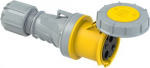 CEE connector 3x63A (2P+PE) 4h IP67 POWER TWIST with cap yellow 233-4 | 9003399042553
