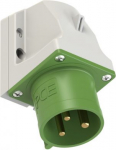 CEE-wall mounted plug 3x32A (2P+PE) 10h IP44 green 523-10 | 9003399620386