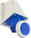 Wall mounted socket 3x16A (2P+PE) 6h IP67, blue 1132-6V | 9003399145070