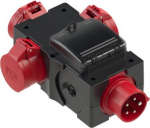 Distribution box plastic mobile 6F 3x16/5 GS16/5 Ea IP44, ST.ANTON, black 9439003 | 5902082007432