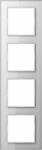 4-gang frame, white glass, A-Creation AC584GLWW | 4011377053519