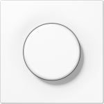 Centre plate with knob for dimmer, white, LS KNX LS1940WW | 4011377113879