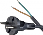 Przew&oacute;d przyłączeniowy z wtyczką nierozbieralną H05RR-F 2X1 (guma) 51.915 | 5901769012486