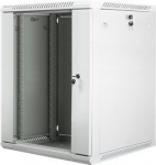 Lanberg | Rack cabinet 19" wall-mount 15U/600x600 (flat pack) with glass door | WF01-6615-10S | Grey WF01-6615-10S | 5901969403206