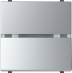 Insert/cover Rocker/button, Two-way switch with LED exchangeable Silver - Zenit 2CLA220251N1301 | 8427238230511