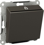 Card switch, Exxact, 2-pole 2-way, 16A, 250V, screw terminals, anthracite WDE003053 | 3606480202841