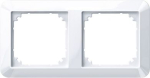 Cover frame, Merten 1-M, 2 gangs, active white 389225 | 4042811085919