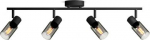 Ceiling/wall spotlight Palms, E14, 4x25W, IP20, black 929004105301 | 8720169299337