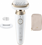 Braun Epilator | Silk-&eacute;pil 9 Flex SES9-011 3D | Operating time (max) 50 min | Number of power levels 2 | Wet & Dry | White/Gold SES9-011 3D | 8700216963626