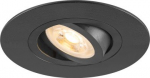 Downlight NEW TRIA 75XL, 10W, GU10, IP20/IK02, round, black 1007625 | 4024163280563