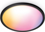 SuperSlim WiZ Luminaire 22W 2700-6500K RGB 2600lm LED IP20 Black 929003301001 | 8720169072633