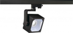 EURO CUBE, spot for 240V 3-phase track, LED, 4000K, black, 60&deg;, incl. 3-phase adapter 152780 | 4024163152617