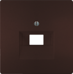 Cover plate for 1/2 RJ45 Rutenbeck cosket, DELTA style, Brown 5TG1394-0CH | 4001869554372