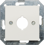 Cover plate for built-in controls, diameter 18.5mm, 55x55mm, electrical white, DELTA i-system 5TG2597 | 4001869045344