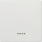 Rocker switch with window for pilot lamp, 68x68mm, platinum metallic, DELTA style 5TG7140-1 | 4001869382784